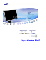 Samsung SYNCMASTER 203B Handleiding