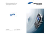 Samsung SGH-E630 Handleiding