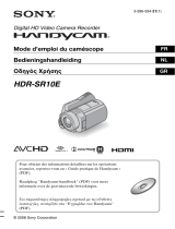 Mode d'Emploi Sony Série HDR-SR10E de handleiding