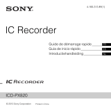 Sony ICD PX820 Snelstartgids
