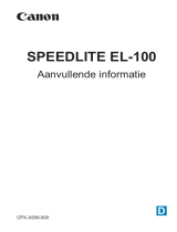 Canon Speedlite EL-100 Handleiding