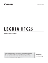Canon LEGRIA HF G26 Handleiding