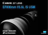 Canon EF 800mm f/5.6L IS USM Handleiding