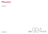 Pioneer VSX-924 Handleiding