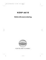 KitchenAid KOSP 6610/IX Gebruikershandleiding