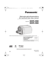 Panasonic videocamera sdr h80ef nero de handleiding
