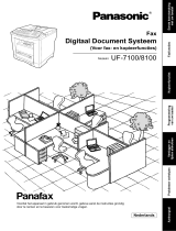 Panasonic UF8100 Handleiding