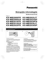Panasonic KXMB2000FR Handleiding