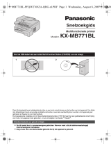 Panasonic KXMB771BL Handleiding