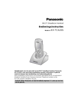 Panasonic kx tca 255 de handleiding