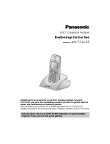 Panasonic kx tca 155 de handleiding