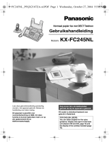 Panasonic kx fc245 de handleiding
