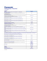 Panasonic NA107VC4 Productinformatie