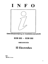 Electrolux eob 302 b k x Handleiding