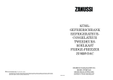 Zanussi ZI922/9DAC Handleiding