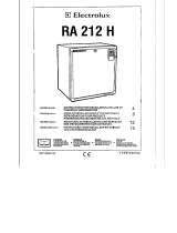 Electrolux RA212H Handleiding