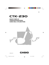 Casio CTK-230 Handleiding