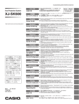 Casio XJ-SK600 Installatie gids