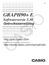 Casio GRAPH90+ E Softwareversie 3.10 Gebruiksaanwijzing