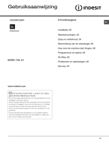 Indesit EDPA 745 A1 ECO (EU) Gebruikershandleiding