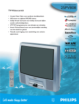 Philips TV DVD Combo 25PV808 Handleiding