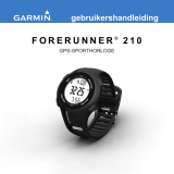 Garmin Forerunner® 210, Pacific, With Heart Rate Monitor and Foot Pod (Club Version) Handleiding