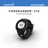 Garmin Forerunner® 210, Pacific, With Heart Rate Monitor and Foot Pod (Club Version) Snelstartgids