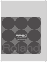Roland FP-80 de handleiding