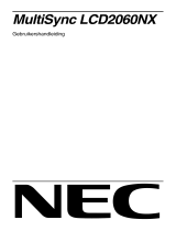 NEC MultiSync® LCD2060NX  de handleiding