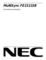 NEC MultiSync® FE2111SB de handleiding
