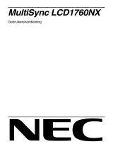 NEC MultiSync® LCD1760NX (Black) de handleiding
