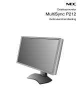 NEC MultiSync P212 de handleiding