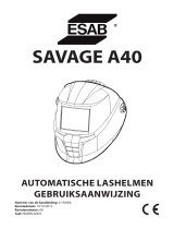 ESAB SAVAGE A40 Welding Helmet Handleiding