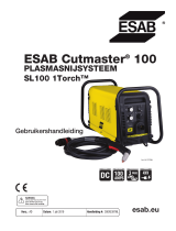 ESAB ESAB Cutmaster 100 PLASMA CUTTING SYSTEM Handleiding