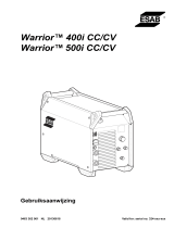 ESAB Warrior™ 400i cc/cv, Warrior™ 500i cc/cv Handleiding