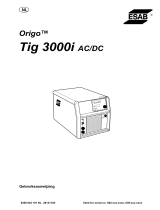 ESAB Tig 3000i AC/DC Handleiding