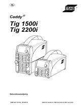 ESAB Tig 1500i, Tig 2200i, Caddy® Tig 1500i, Caddy® Tig 2200i Handleiding
