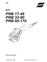 ESAB PRB 17-49, PRB 33-90, PRB 60-170 - A21 PRB 17-49, A21 PRB 33-90, A21 PRB 60-170 Handleiding
