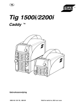 ESAB Tig 1500i, Tig 2200i, Caddy® Tig 1500i, Caddy® Tig 2200i Handleiding
