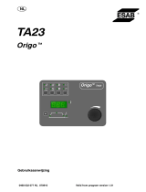 ESAB TA23 Origo™ Handleiding