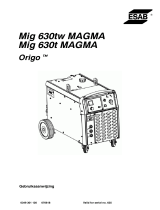 ESAB Origo™ Mig 630t Magma Handleiding
