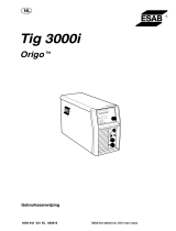ESAB Tig 3000i Origo™ Tig 3000i Handleiding