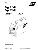 ESAB Origo™ Tig 150i Handleiding