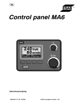 ESAB Control panel MA6 Handleiding