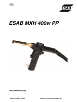 ESAB MXH 300 PP / MXH 400w PP - ESAB MXH 400w PP Handleiding