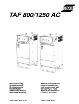 ESAB TAF 800 / TAF 1250 Handleiding