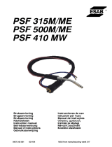 ESAB PSF 315M/ME, PSF 500M/ME, PSF 410 MW Handleiding