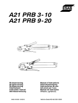 ESAB A21 PRB 9-20 Handleiding
