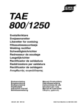 ESAB TAE 800 / TAE 1250 Handleiding