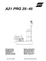 ESAB A21 PRG 45 Handleiding